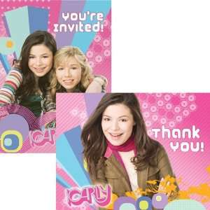  iCarly Invitations and Thank You Notes 16ct Toys & Games