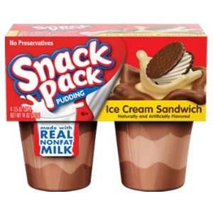 Snack Pack Ice Cream Sandwich Pudding 4 pk  Grocery 