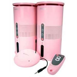  Audio Unlimited KaBLING Pink 900 mHz Wireless Speakers 