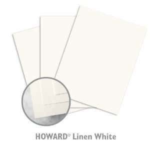  HOWARD Linen White Paper   4000/Carton