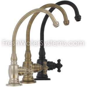   1250H Faucets with Cross Handle   Hot Only   Euro White Powder Coat