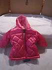 new infant girl girls pink winter jacket hooded coat 12