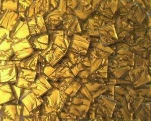 1sqft 1x1 VAN GOGH Mosaic Glass 144 Tiles GOLD TILE  