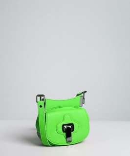 Botkier lime lambskin Brinks crossbody bag