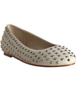 Candela bone leather studded Punk ballerina flats   up to 70 