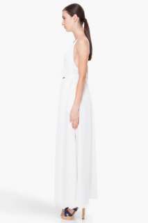 Diesel Long White Pleat Dress for women  