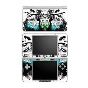 DJ Skull Decorative Protector Skin Decal Sticker for Nintendo DSi XL 