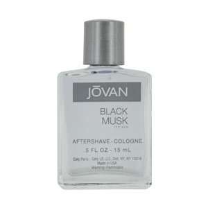  JOVAN BLACK MUSK by Jovan (MEN) AFTERSHAVE COLOGNE .5 OZ 