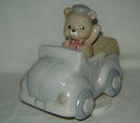 Original Artmark Musical / Music Box Driving Teddy Bear  