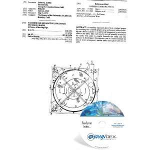  NEW Patent CD for MACHINE FOR SEPARATING JUICE FROM 