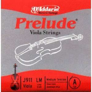  DAddario Viola Prelude Aluminum Wound A Long Scale (16 