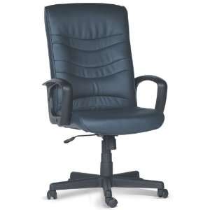  Karma High Back Leather Executive Chair (0634 Blue) (48H 