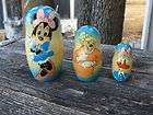 minnie mouse russian nesting boxes daisy duck set of 3
