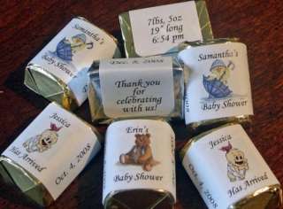120 Baby Shower Birth Nugget Candy Wrappers Favors  
