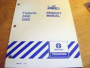 New Holland 2450 2550 Swather Product Manual NH  