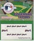 ATLANTA BRAVES FINGERNAIL TATTOOS Package of 10 items in BALLPARK 