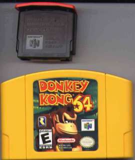 DONKEY KONG 64 N64 GAME + 4MB EXPANSION PAK 4 MB NINTENDO RARE FUN 