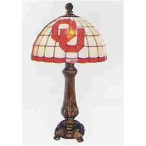    University of Oklahoma Stained Glass Accent Lamp