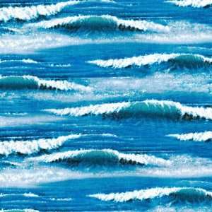 quilt fabric by Elizabeth Studios realistic waves, great for landscape 