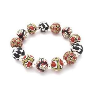 Zelda Collection Large Bead Bracelet with Sterling Rounds 