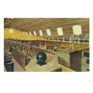  Interior View of Sunset Bowling Center   Hollywood, CA 
