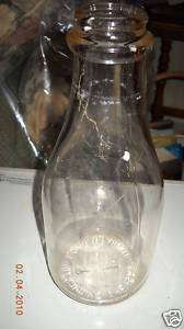 Old Quart Milk Bottle Isaly Diary Youngstown Ohio  