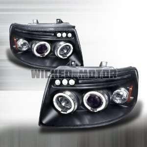   05 Ford Expedition Projector Headlights   Black Blue Lens Automotive