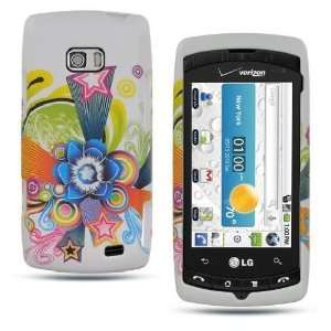 LG VS740/Ally Colorful Star Flower Hard Case Cover Protector (free ESD 