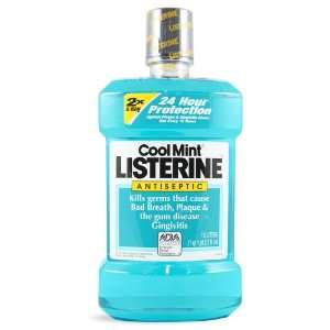  Listerine Antiseptic Mouthwash, Cool Mint, 1.5 Liter (Case 