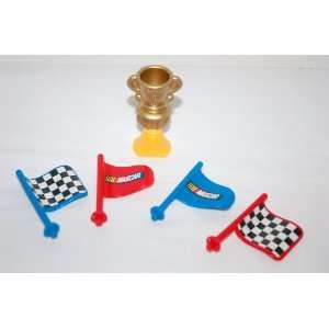  Fisher Price Little People Spin n Speed Raceway Flags and 