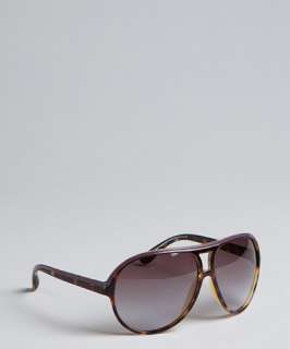 Marc by Marc Jacobs havana brown and plum tortoise print sunglasses