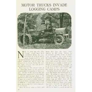  1914 Use of Motor Trucks in Logging Camps 