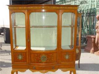 ADAMS STYLE ANTIQUE PAINTED AMERICAN VITRINE 10NY013  