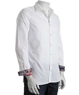 Paul Smith white cotton button front shirt  