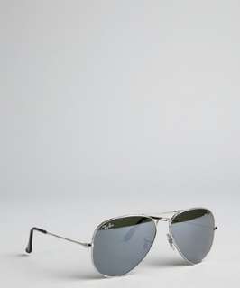 Ray Ban silver metal classic aviator sunglasses   