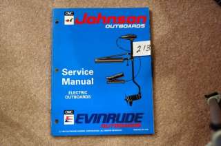 JOHNSON EVINRUDE Service Manual (1994) Electric Motors  