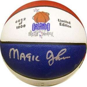 Autographed Magic Johnson Ball   1992 All Star (Upper Deck )  