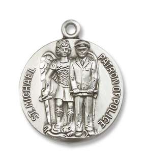 Sterling Silver St. Michael the Archangel Medal Patron  