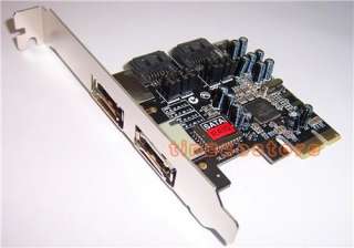 eSATA 2 SATA RAID PCI PCI E Express Card Sil3132 NEW  