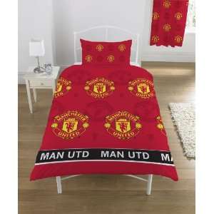  Manchester United Multi Crest Quilt Cover Sports 