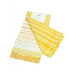  MARTHA STEWART 2 Piece Cotton Kitchen Towel Set, Yellow 