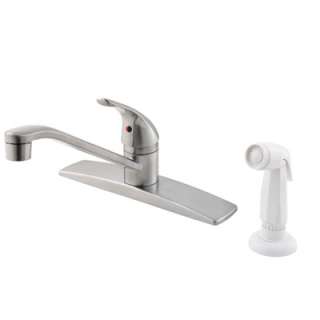 Pfister Pfirst Stainless Steel Single Control Kitchen Faucet G134444S 