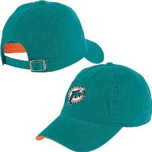  Reebok Miami Dolphins Basic Logo Adjustable Slouch Hat 