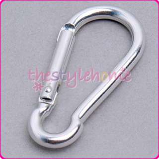 Aluminum Carabiner Hook Keychain Holder Spring Snap New  