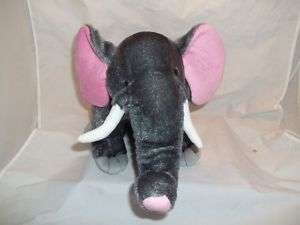 Sugar Loaf Stuffed Plush Gray Pink ELEPHANT 22 Cute  