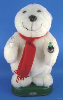 Christmas Coke Coca Cola Plush Musical Polar Bear CUTE  