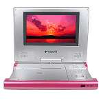Polaroid 7 Swivel Portable DVD Player,Pink   defective  