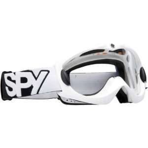  Spy Optic White Alloy Off Road/Dirt Bike Motorcycle Goggles Eyewear 
