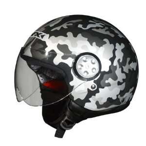  AFX FX 42 Pilot Camo Open Face Helmet XX Large  Black 
