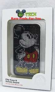 Mickey Mouse Sparkle iPhone 4/4S Case & Screen Protector Disney Parks 